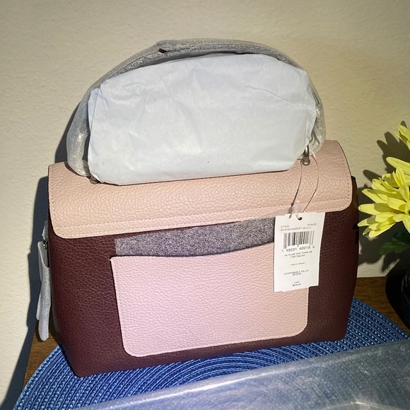 *SOLD ! COACH LEATHER TAMMIE Shoulder/Crossbody - Gorgeous Cranberry Multi -NWT! - Picture 7 of 9